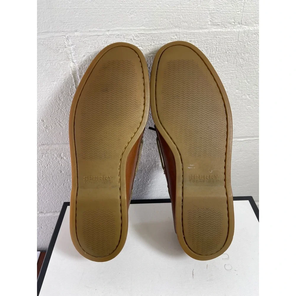 Sperry Top Sider 0195222 A/O 2 Eye Boat Shoes Classic Brown Leather Men's 11‎ M